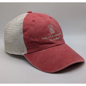 The Ritz-Carlton St. Thomas Hat Cap Snapback Golf Imperial Red Caribbean Resort